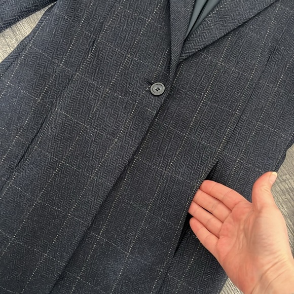 Nino Danielle Loro Piano 100% Cashmere navy blue blazer Italy Sz M - Picture 7 of 12